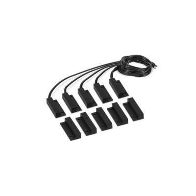 CONJUNTO SENSOR MAGNETICO C/FIO XAS SOBREPOR BLACK - 5PC