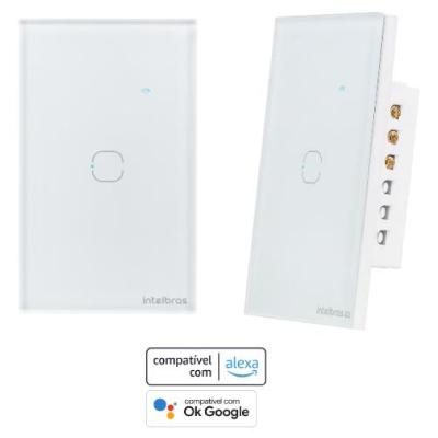 INTERRUPTOR SMART WI-FI TOUCH 1 TECLA EWS 1001 BRANCO