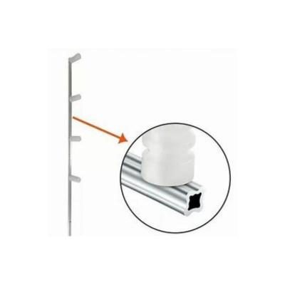 PERFIL P/CERCA ESTRELA 75 CM C/04 ISOLADOR BRANCO