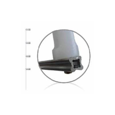 PERFIL P/CERCA ESTRELA 1 MT C/ 6 ISOL BRANCO